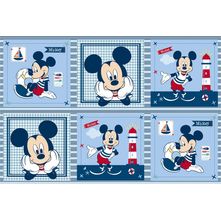 Tecido Estampado para Patchwork - Disney: Painel Digital Mickey Navy (1,50x0,90)