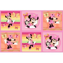 Tecido Estampado para Patchwork - Disney: Painel Digital Minnie e Borboletas (1,50x0,90)