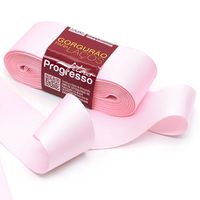 Fita Gorgurão para Laços Progresso nº 09 - 38mm com 10 metros 206 - rosa claro