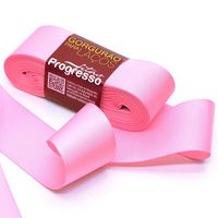 Fita Gorgurão para Laços Progresso nº 09 - 38mm com 10 metros 1365 - rosa iogurte