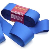 Fita Gorgurão para Laços Progresso nº 09 - 38mm com 10 metros 214 - azul royal