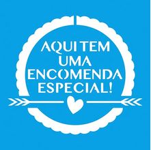 Stencil Litoarte  10 x 10 cm - ST-X-370 Selo Encomenda Especial