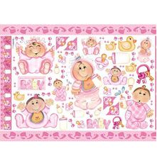 Papel Decoupage Litoarte PD-346 Baby Girl - 50 x 34,3cm