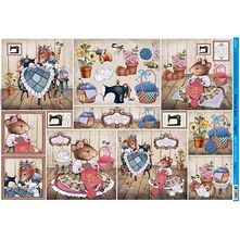 Papel Decoupage Litoarte PD-492 Sapatos - 50 x 34,3cm