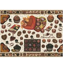 Papel Decoupage Litoarte PD-528 Chocolate - 50 x 34,3cm