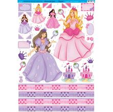 Papel Decoupage Litoarte PD-590 Princesas - 50 x 34,3cm