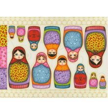 Papel Decoupage Litoarte PD-722 Matrioska - 50 x 34,3cm