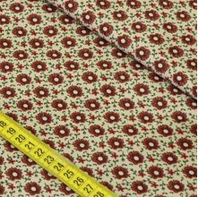 Tecido Estampado para Patchwork - Utah: Floral Médias Utah Bege (0,50x1,40)