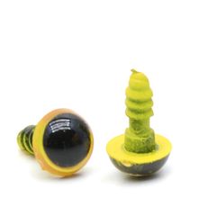 Olho para Amigurumi Círculo Nº 08 Amarelo - 10 Olhos com Trava