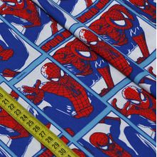 Tecido Estampado para Patchwork - Marvel: Homem Aranha Quadrinho (0,50x1,50)