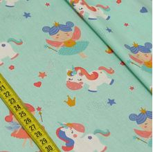 Tecido Estampado para Patchwork - Mundo Mágico: Unicórnios e Fadas (0,50x1,40)