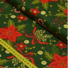 Tecido Estampado para Patchwork - Natal Flor de Natal Cor 01 (0,50x1,40)