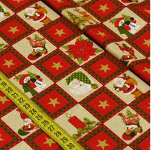 Tecido Estampado para Patchwork - Natal Quadrinhos Natalinos Cor 01 (0,50x1,40)