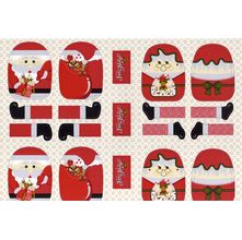 Tecido Estampado para Patchwork - Natal Casal Noel 2 Cor 01 (0,60x1,40)