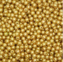 Pérola 6mm com Furo Dourado - 250g
