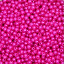 Pérola 6mm com Furo Rosa Choque - 250g