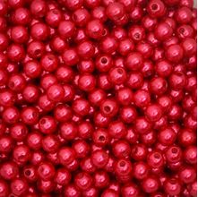 Pérola 8mm com Furo Vermelho - 250g