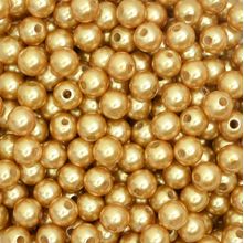 Pérola 10mm com Furo Dourado - 250g