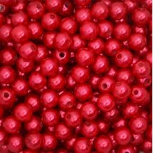 Pérola 10mm com Furo Vermelho - 250g
