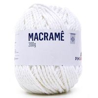 Linha Macramê 200g - Pingouin 002 branco