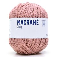 Linha Macramê 200g - Pingouin 1376 rosa chá