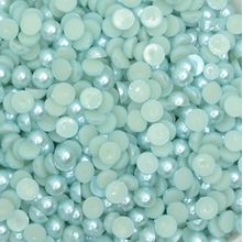 Meia Pérola 8mm 100 Azul  - 250g