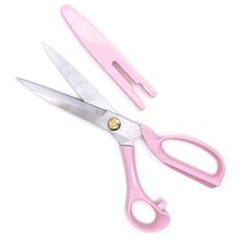 Tesoura Lanmax com Protetor 22cm - Rosa