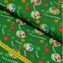 Tecido Estampado para Patchwork - Coleção Disney Mickey Natal (0,50x1,50)