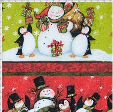 Tecido Estampado Para Patchwork - Barrado Merry Christmas 312452 Cor 30 (0,60X1,40)