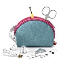 Kit Costura Médio Para Viagem Prym Azul e rosa