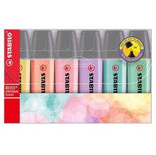 Marca Texto Stabilo Boss Pastel - Kit com 6 Cores