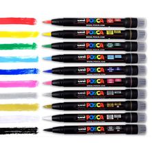 Kit Caneta Posca Brush Pen PCF-350 - 10 Canetas