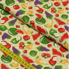 Tecido Estampado para Patchwork - Frutas Cor 2171