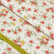 Tecido Estampado para Patchwork - Buquê de Rosas Cor 2182