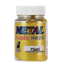 Pasta Acrílica Metal Mastic Mega 75ml - Gato Preto 300 ouro
