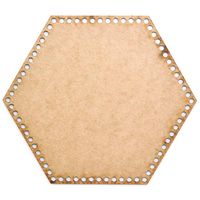 Base de MDF para Crochê Sextavada 30cm
