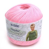 Linha Cisne Crochet Vitória Quintal 100g 111 rosa bebê