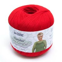 Linha Cisne Crochet Vitória Quintal 100g 253 vermelho