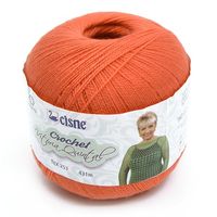Linha Cisne Crochet Vitória Quintal 100g 181 laranja