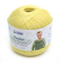 Linha Cisne Crochet Vitória Quintal 100g 176 amarelo