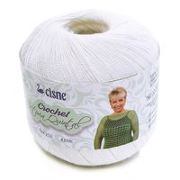 Linha Cisne Crochet Vitória Quintal 100g Branco