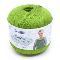 Linha Cisne Crochet Vitória Quintal 100g 189 verde grama