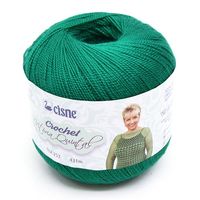 Linha Cisne Crochet Vitória Quintal 100g 143 verde escuro