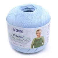 Linha Cisne Crochet Vitória Quintal 100g 098 azul bebê