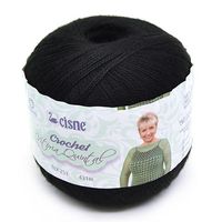 Linha Cisne Crochet Vitória Quintal 100g Preto