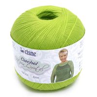 Linha Cisne Crochet Vitória Quintal 100g 005 verde claro