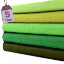 Kit de Feltro Tons de Verde (50x140) - 5 Cores