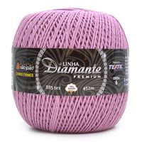 Barbante Diamante Premium nº06 400g - 100% Algodão 17 - orquídea