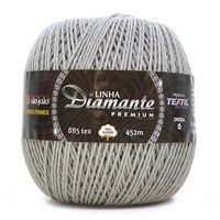 Barbante Diamante Premium nº06 400g - 100% Algodão 18 - dove