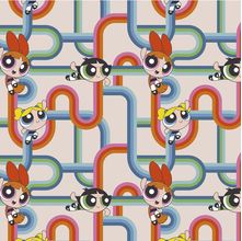 Tecido Estampado para Patchwork - Meninas Super Poderosa: Meninas em Ação (0,50x1,40)